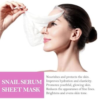 Pack Of 05 - Anti-Wrinkle Face Sheet Mask | Anti Aging Hydrating Anti-acne Repairing Brightening Moisturizing Retinol Serum Facial Mask - Image 5