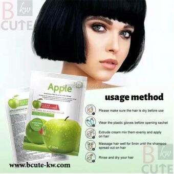 Apple Ammonia Free Black Hair Cream | 30ml x 10 pcs in Box - Image 5