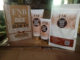 FNB Rice [3 in 1] Whitening Brightening Glow Kit | Home Facial For Best Skin for Girls and Women - Image 3