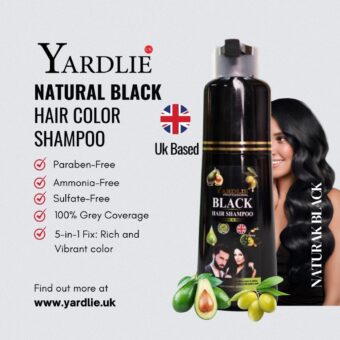 100% Original Yardlie Hair Color Shampoo [Black & Dark Brown Colors] | 200ml