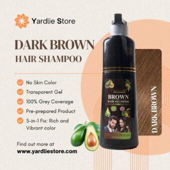 100% Original Yardlie Hair Color Shampoo [Black & Dark Brown Colors] | 200ml - Image 7