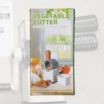 Vegetable Cutter Stainless Steel | Manual Vegetable Cutter Slicer & Grater | Multi-Functional Kitchen Gadget ( Random Color )