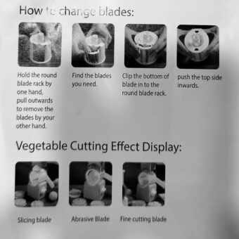 Vegetable Cutter Stainless Steel | Manual Vegetable Cutter Slicer & Grater | Multi-Functional Kitchen Gadget ( Random Color ) - Image 3