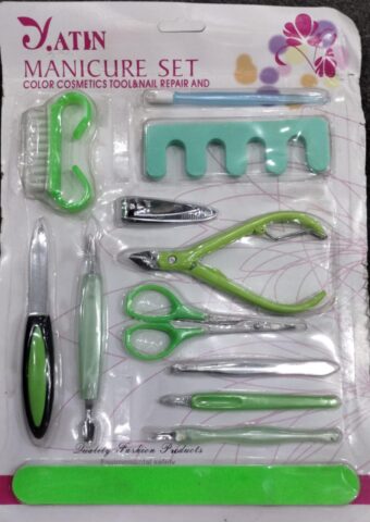 Yatin Professional Manicure Set with Color Cosmetics Tools and Nail Repair Essentials – All-in-One Grooming Kit for Nail Care, Makeup Application, and Nail Treatment – Portable and Durable for Home or Travel Use - Image 7