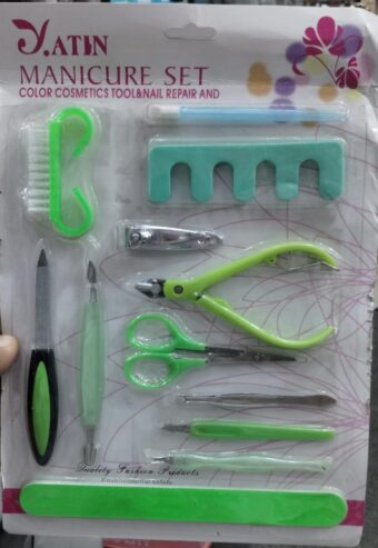 Yatin Professional Manicure Set with Color Cosmetics Tools and Nail Repair Essentials – All-in-One Grooming Kit for Nail Care, Makeup Application, and Nail Treatment – Portable and Durable for Home or Travel Use - Image 6