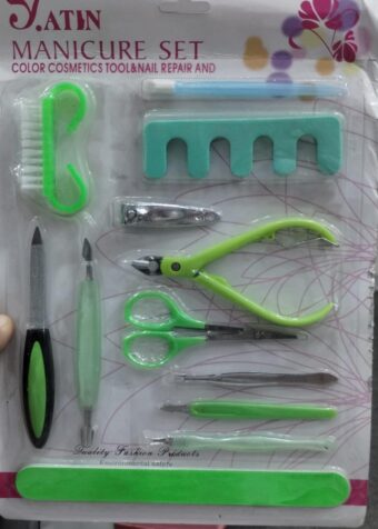 Yatin Professional Manicure Set with Color Cosmetics Tools and Nail Repair Essentials – All-in-One Grooming Kit for Nail Care, Makeup Application, and Nail Treatment – Portable and Durable for Home or Travel Use - Image 9