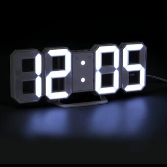 LED Digital Wall Clock Large Night Light Alarm Clock Office Bedroom Living Room Electronic Display Table Clock
