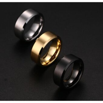 Pack Of 3  gold plated & silver plated band rings For Unisex - Image 4