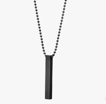 vertical bar Necklace Locket Chain for boys girls neck chain for men with locket Men`s Jeweler Pendant for men Stylish design - Image 2