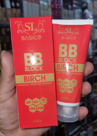 SL Basics BB Block 50g A revolutionary tinted sunscreen offering hydration, protection, and flawless coverage. Enriched with Vitamin E and Lotus Flower extract, it caters to all skin types - Image 2