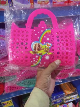 Shopping Bag With Home Furniture Toys For Kids - 10 PCS (Age: 3 Year Plus) - Image 4