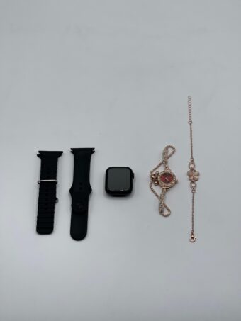 GM68 Ultra Mini Smartwatch + Quartz Bracelet Watch Combo | Wireless Charging | Stylish Dual Watch Set  - Image 9