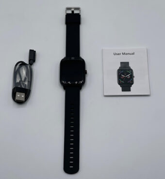 H20 Smartwatch Made in Dubai – Waterproof Fitness Tracker with Heart Rate Monitor, Blood Pressure, Sleep Tracking, Step Counter, Touchscreen Sports Watch for Men and Women - Black Color - Image 5
