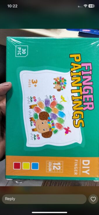 Finger Paintings for Kids | Children's Books |  Art Painting Supplies Gift,30 Sheets 12 Assorted Colors - Image 7