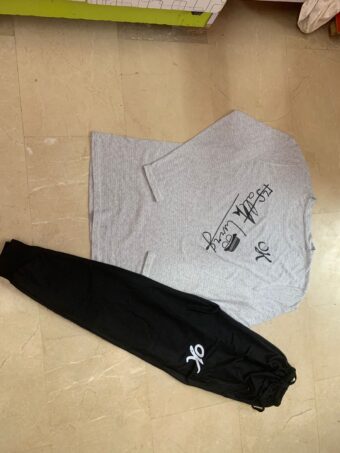 Soft and Comfortable Fabric T Shirt & Trouser For Men Printed Tracksuit top quality | ( OK ) Printed Trouser & Printed Shirt - Image 2