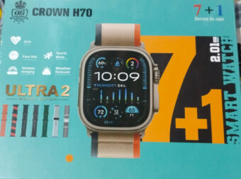 Crown H70 7 + 1 Ultra 2 | Crown H70 Ultra-2 Smart Watch - 7+1 Straps, Cover & Protector, Wireless Charging, Bluetooth Calling, All Features Included - Image 7