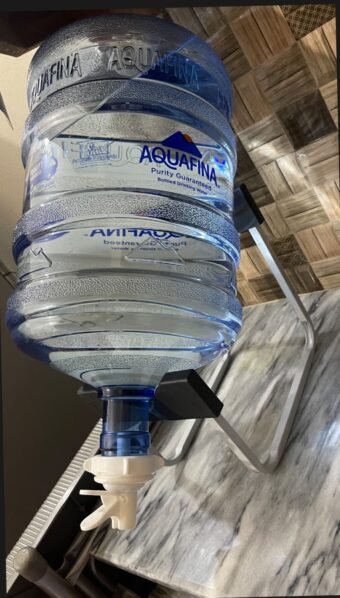Metal Bottle Stand with Nozzle – Convenient Dispensing, Minimal Mess ( with box & Random Color ) - Image 2