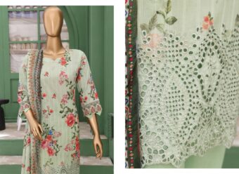 ✨ VIVARI  ✨ 3 Piece  Luxury Lawn Digital Printed Chickenkari Lawn Shirt/ Luxury Digital Printed  Pure Lawn/Unstitched Suit New Collection For Womens - Image 2