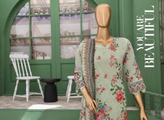 ✨ VIVARI  ✨ 3 Piece  Luxury Lawn Digital Printed Chickenkari Lawn Shirt/ Luxury Digital Printed  Pure Lawn/Unstitched Suit New Collection For Womens - Image 3