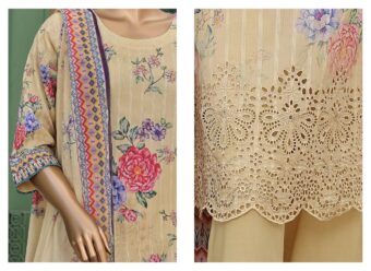 ✨ VIVARI  ✨ 3 Piece  Luxury Lawn Digital Printed Chickenkari Lawn Shirt/ Luxury Digital Printed  Pure Lawn/Unstitched Suit New Collection For Womens - Image 2