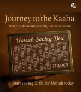 Umrah Saving Box - Box For Umrah Saving | Umrah Saving Box - Best Quality Umrah Saving Box - Umrah Saving Box Dark Brown, Wooden Money Box for Umrah - 210,000 - Image 6