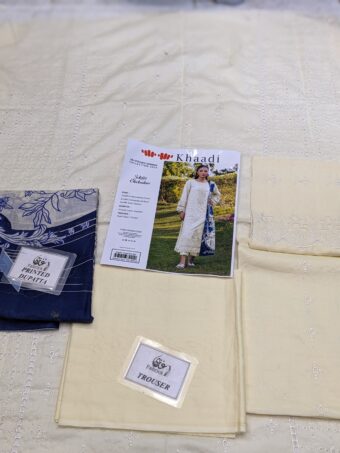 ✨ KHAADI ✨ 3 Piece Khaadi chicken Kari Unstitched Suit new Collection for womens - Image 2