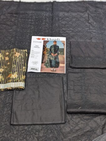 ✨ KHAADI ✨ 3 Piece Khaadi chicken Kari Unstitched Suit new Collection for womens - Image 2