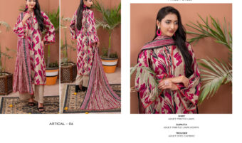 ✨ ZESH   ✨ 3 PieceUnstitched Suit ZESH SUMMAER LAWN COLLECTION 2025 - Image 2