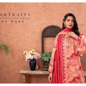 ✨ ZESH   ✨ 3 PieceUnstitched Suit ZESH SUMMAER LAWN COLLECTION 2025