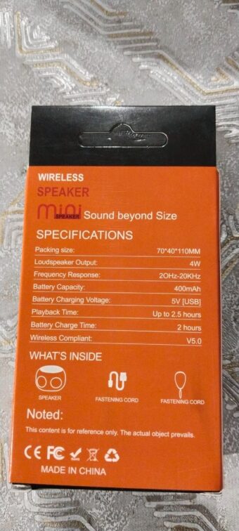 Mini Portable Wireless Bluetooth & Rechargeable Speaker - Wireless Bluetooth Mini Speaker With Card Slot (Random color) - Image 3