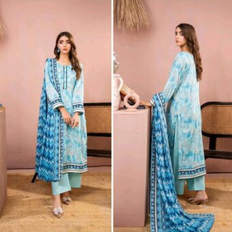 ✨ ZESH   ✨ 3 PieceUnstitched Suit ZESH SUMMAER LAWN COLLECTION 2025