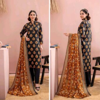 ✨ ZESH   ✨ 3 PieceUnstitched Suit ZESH SUMMAER LAWN COLLECTION 2025