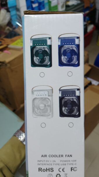 Portable Air Conditioner Fan USB Electric Fan, Fine Mist Water, and Humidifier Function - Random Color - Image 5