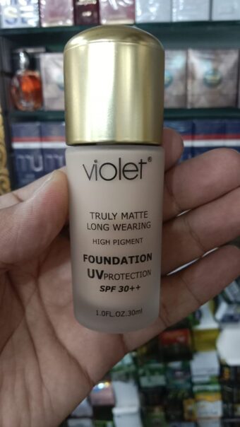 Violet Truly Matte Long Wearing Foundation 100ml – High Pigment with SPF 30++ - Image 6
