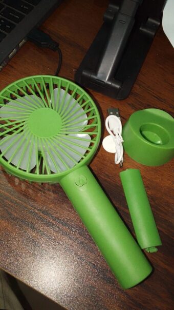 Portable USB Rechargeable Fan | Handheld 3 Speed Strong Wind Electric Small Mini Cooling Fan (random color) - Image 2