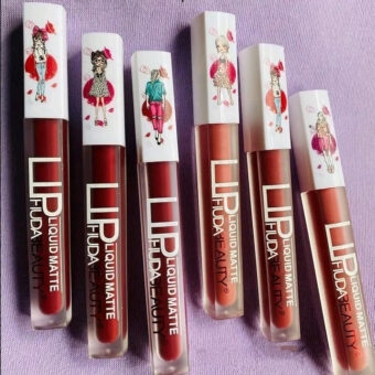 6 Pcs High Pigmented Matte Finish Lip Gloss - Multicolor Collection - Image 3