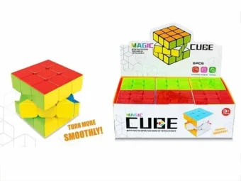 Colorful 3D Magic Cube Puzzle Toy for Kids – Brain-Boosting Educational Plastic Learning Toy for Early STEM Development, Hand-Eye Coordination & Problem-Solving – Durable and Safe for Ages 3+ - Pack of 01 - Image 3