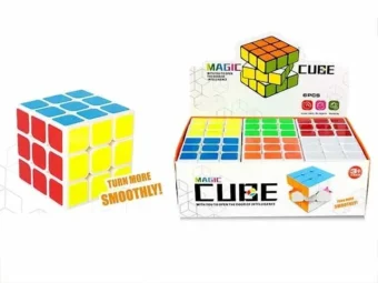 Colorful 3D Magic Cube Puzzle Toy for Kids – Brain-Boosting Educational Plastic Learning Toy for Early STEM Development, Hand-Eye Coordination & Problem-Solving – Durable and Safe for Ages 3+ - Pack of 01 - Image 5