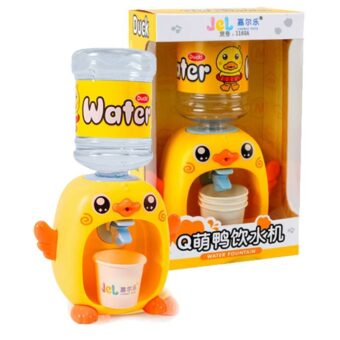 Mini Cute Simulation Duck Water Dispenser Set Toy – Educational Playhouse Drinking Fountain Toy for Kids | Pretend Play Furniture Gift - Random Color - Image 5