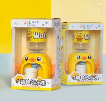Mini Cute Simulation Duck Water Dispenser Set Toy – Educational Playhouse Drinking Fountain Toy for Kids | Pretend Play Furniture Gift - Random Color - Image 11
