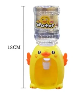 Mini Cute Simulation Duck Water Dispenser Set Toy – Educational Playhouse Drinking Fountain Toy for Kids | Pretend Play Furniture Gift - Random Color - Image 10
