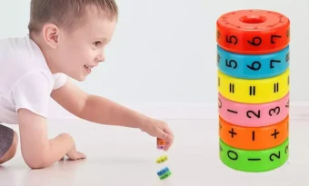 Pieces Magnetic Montessori Kids Preschool Educational Plastic For Children Math Numbers DIY Assembling Boys Girls - Alphabetic Magnetic Calculator - Mathematic Toy - Image 4