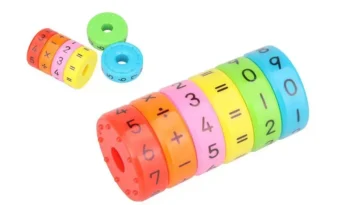 Pieces Magnetic Montessori Kids Preschool Educational Plastic For Children Math Numbers DIY Assembling Boys Girls - Alphabetic Magnetic Calculator - Mathematic Toy - Image 3