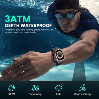 Crown H70 7 + 1 Ultra 2 | Crown H70 Ultra-2 Smart Watch - 7+1 Straps, Cover & Protector, Wireless Charging, Bluetooth Calling, All Features Included - Image 4
