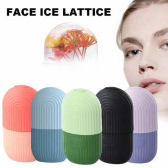 Ice Roller Facial Massage | Silicone Cleansing Ice Lattice | Ice Cube Roller With Scrub – Random Color - Image 6