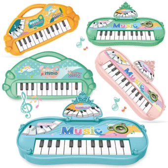 Stuffed Electronic Piano Keyboard Toys 13 Key Early Educational Instrument Electronic Organ for Kids Toys Musical Children Piano - Random Color - Image 12