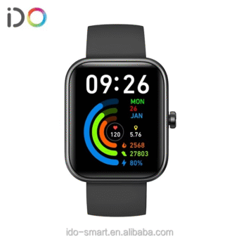 H20 Smartwatch Made in Dubai – Waterproof Fitness Tracker with Heart Rate Monitor, Blood Pressure, Sleep Tracking, Step Counter, Touchscreen Sports Watch for Men and Women - Black Color - Image 9