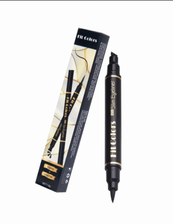 2 in 1 Winged Stamp Liquid Eyeliner Pencil Waterproof Fast Dry Lasting Black Eye Liner Pen | 2 in 1 Fit Colors Eyeliner For Girls | Eyeliner Pen  - Image 3