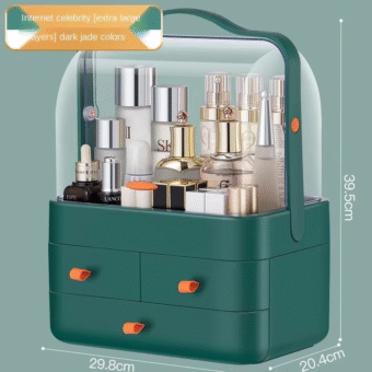 Multi-Functional Acrylic Cosmetic Organizer with Multiple Drawers – Elegant Storage Solution for Makeup, Skincare Products, and Beauty Accessories - Random Color - Image 19