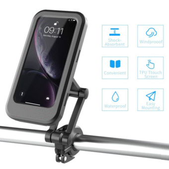 Waterproof Magnetic Bicycle Mobile Phone Holder – 360° Rotation - Image 12